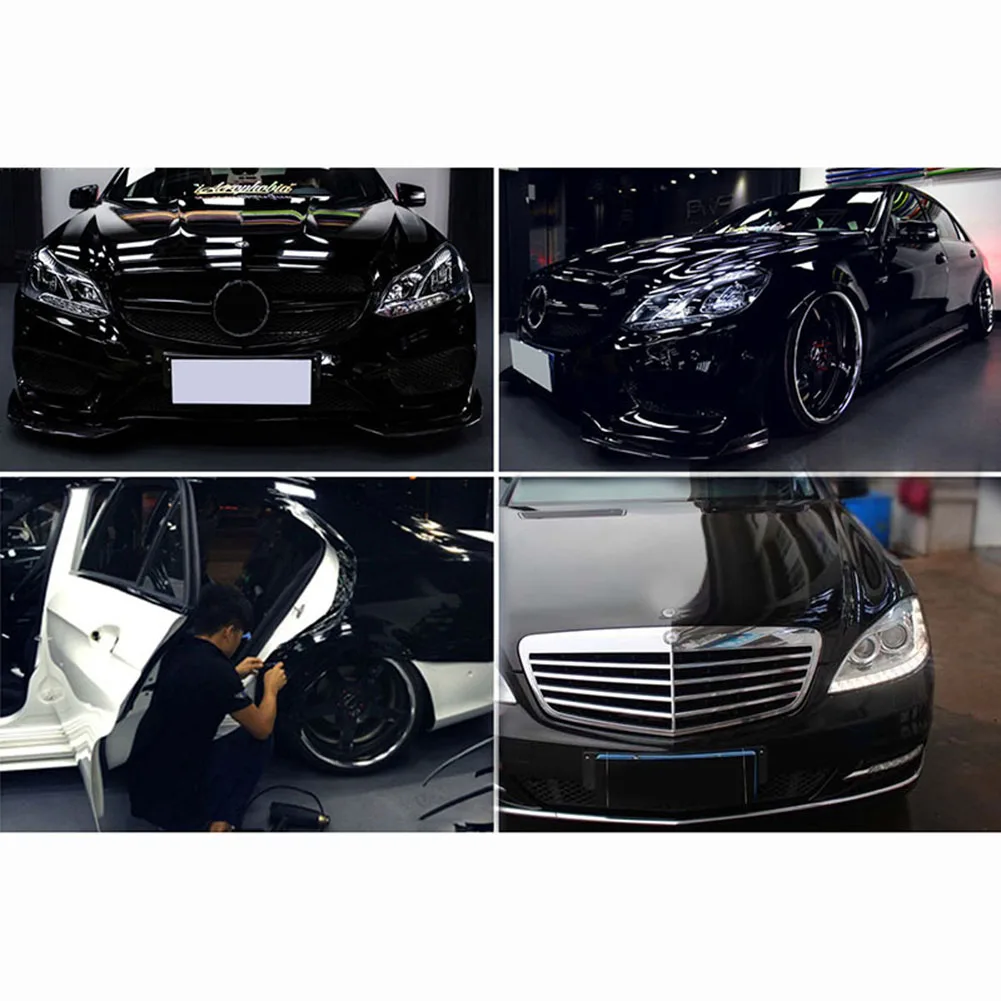 

30*152cm Gloss Black Car Sticker Car Vinyl Film Wrap Sticker Decal Waterproof Stain UV Resistant Sticker Film For Car Decoration