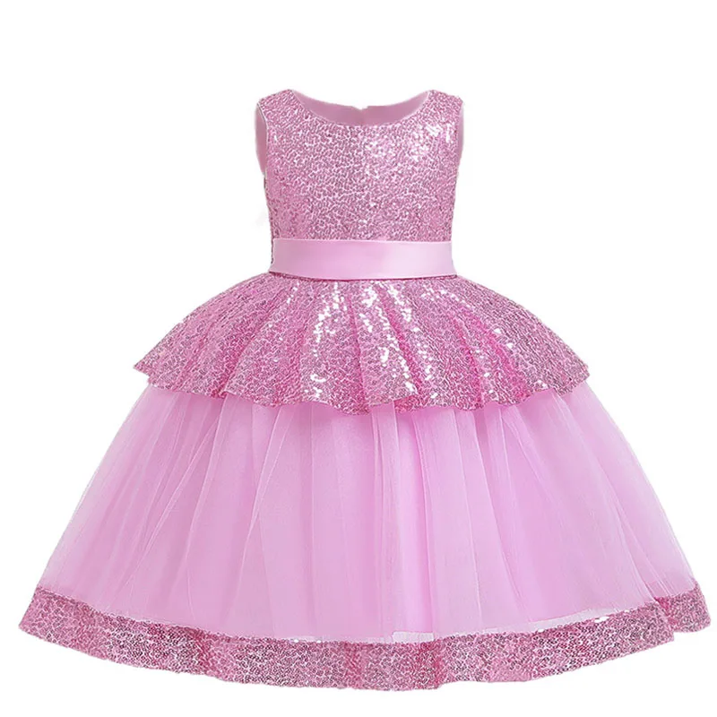 принцессы платье для девочкикружевной цехин нарядное девочкиновогодний костюм