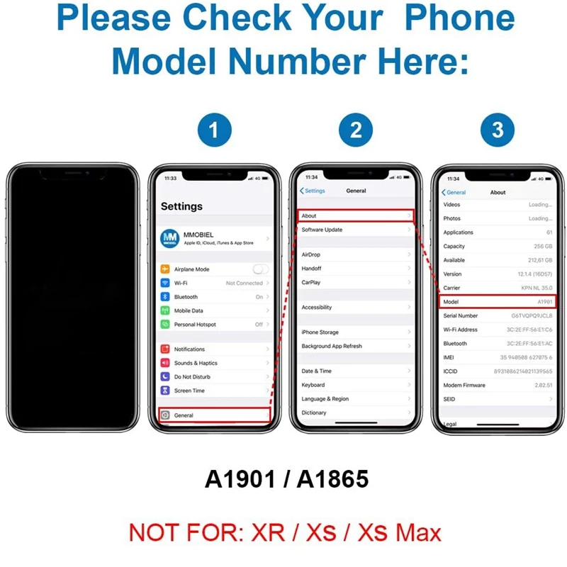 

Rear Facing Camera Back Camera Main Camera Replacement for iPhone X with Repair Tools