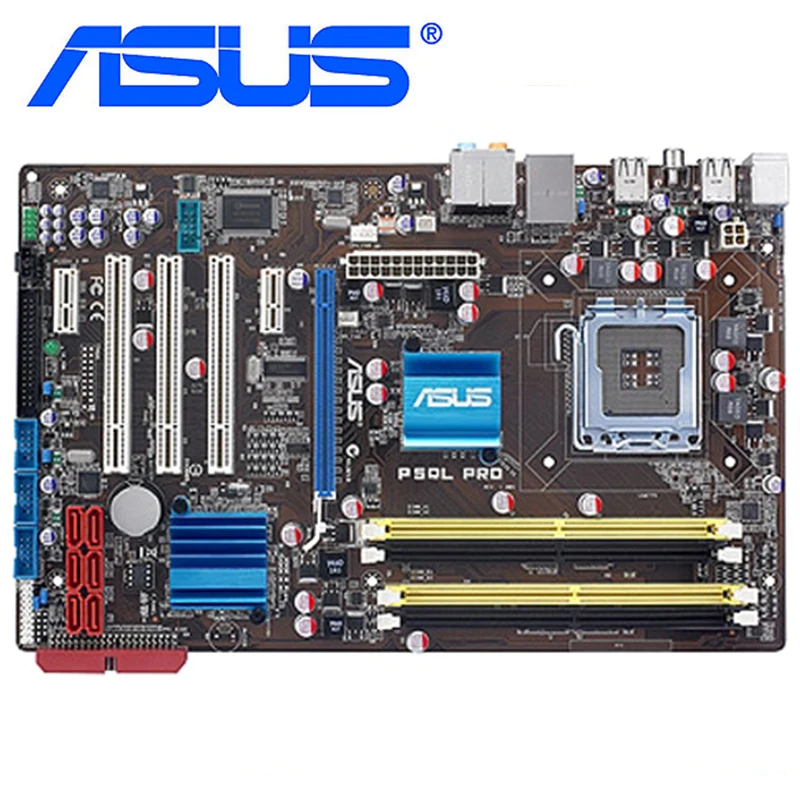 Материнские платы ASUS P5QL PRO LGA 775 DDR2 16 Гб для системной Intel P43 SATA II PCI E 2 0 X16