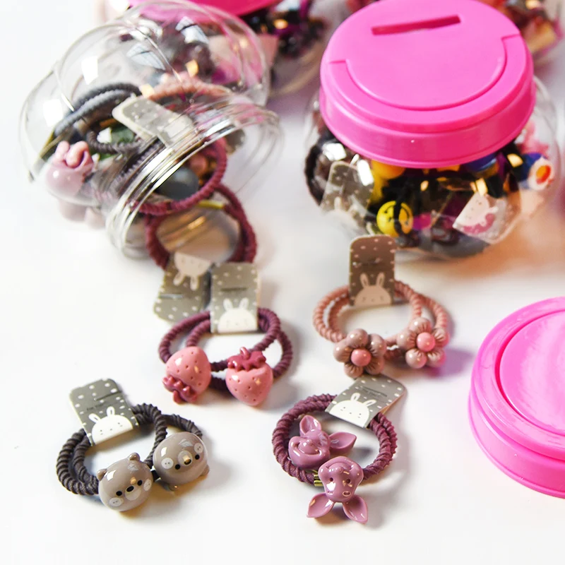 20/24 шт./компл. Подарочная коробка для девочек детские милые эластичные резинки