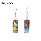 2020 Новое поступление джунгли камуфляж Шаблон Прямоугольник рыбы крюк серьги камуфляж одежда узоры висячие серьги