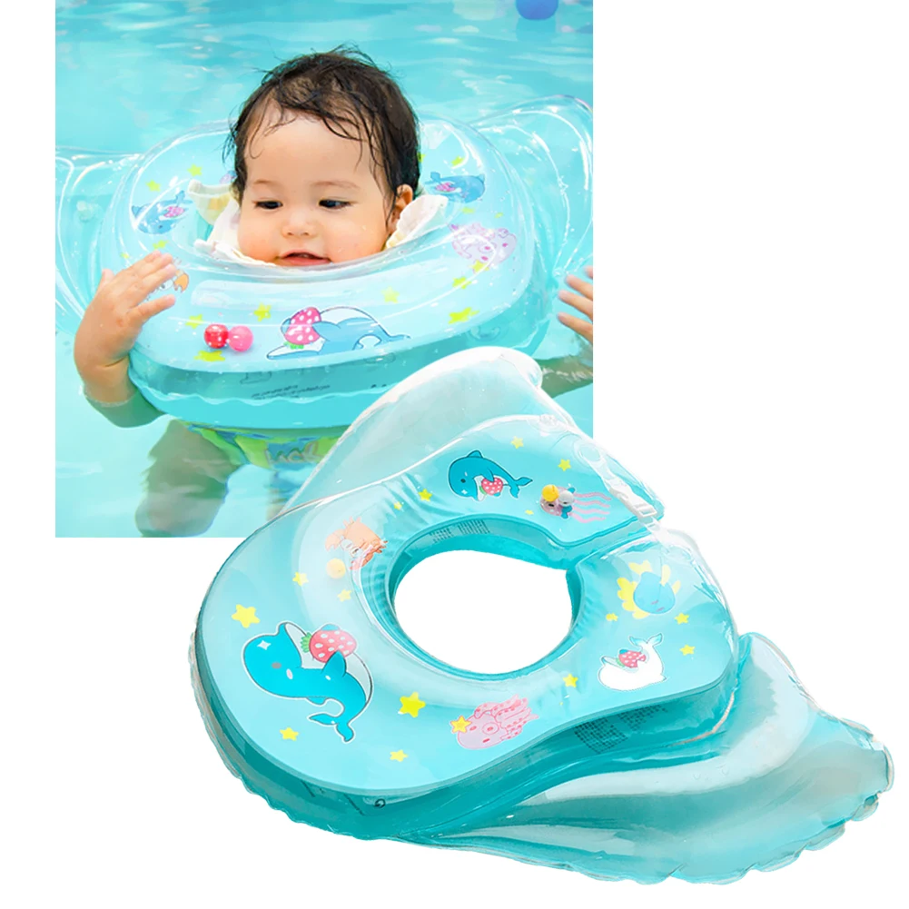 

Safe Neck Float Double Airbag Baby Armpit Swimming Ring Anti Rollover Neck Ring Water Floating Drink Cup Holder Parts
