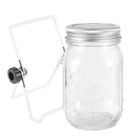 1 set glass sprouter jars wide mouth mason jars sprouting jar kit for home kitchen garden with lid and rack