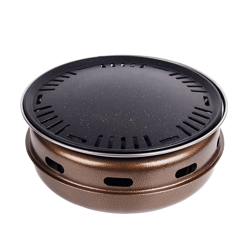 Карбоновая печь для барбекю угольная плита бытовой поднос выпечки круглая