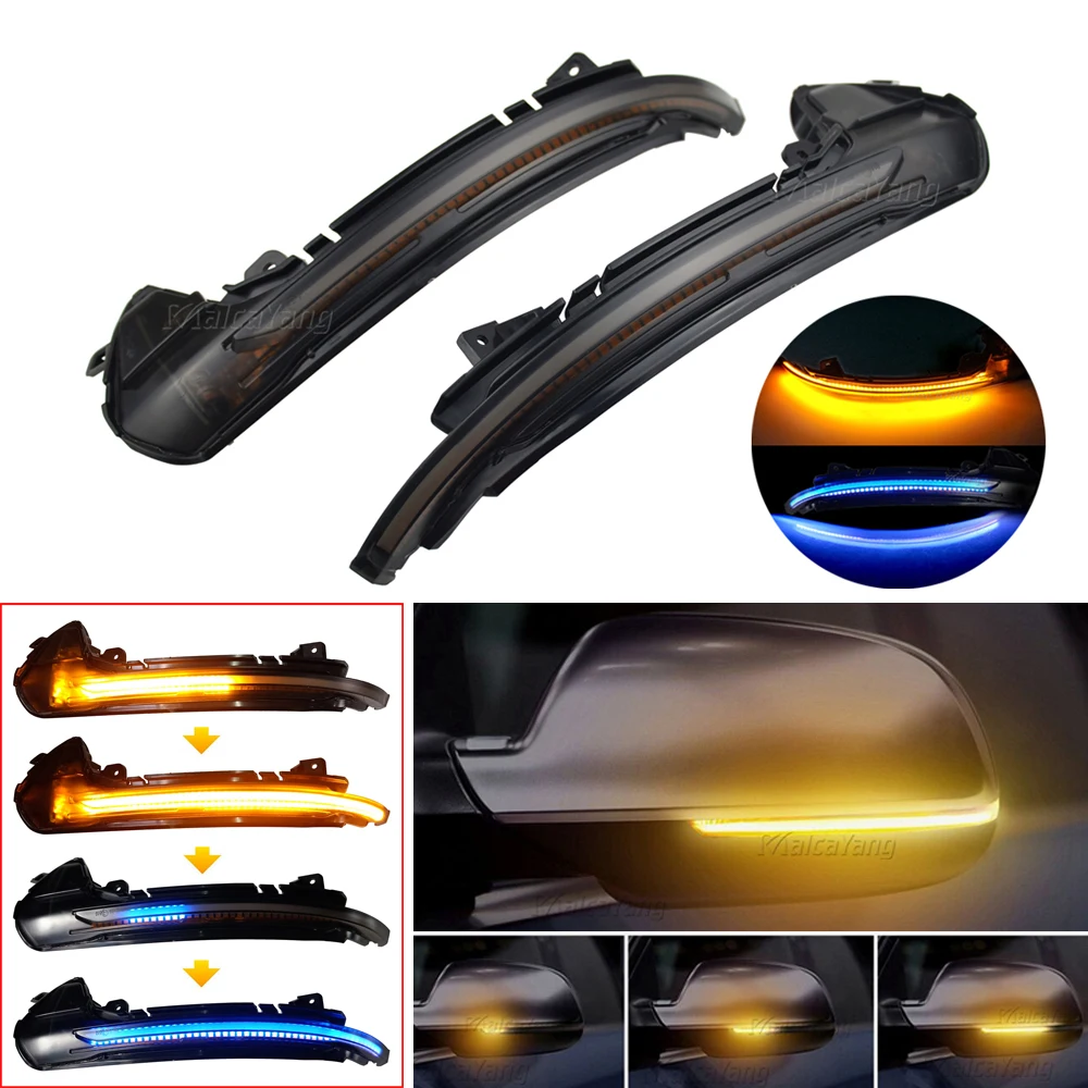 

Dynamic Flowing Water LED Turn Signal Lights Blinker For Audi A6 C7 C7.5 4G S6 2012 2013-2018 Car Side Mirror Indicator Flasher