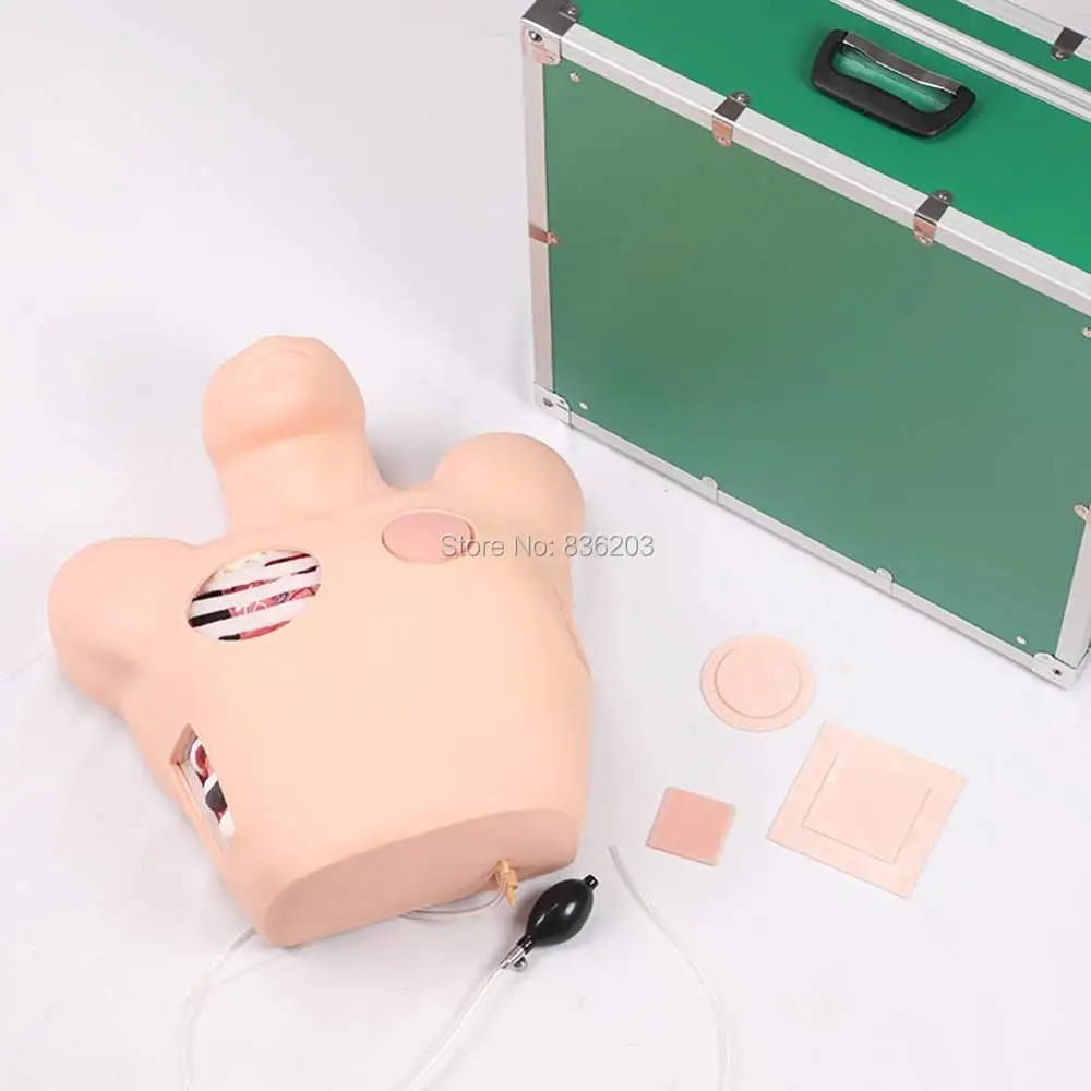 Манекен для грудной трубки травматический пистолет медицинский скелет