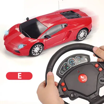 E Беспроводной красный гоночный 1:24 мини RC автомобили Дрифт машина на пульте дистанционного управления игрушки для детей мальчик подарок маленький трюк управляемый автомобиль - Цвет: E