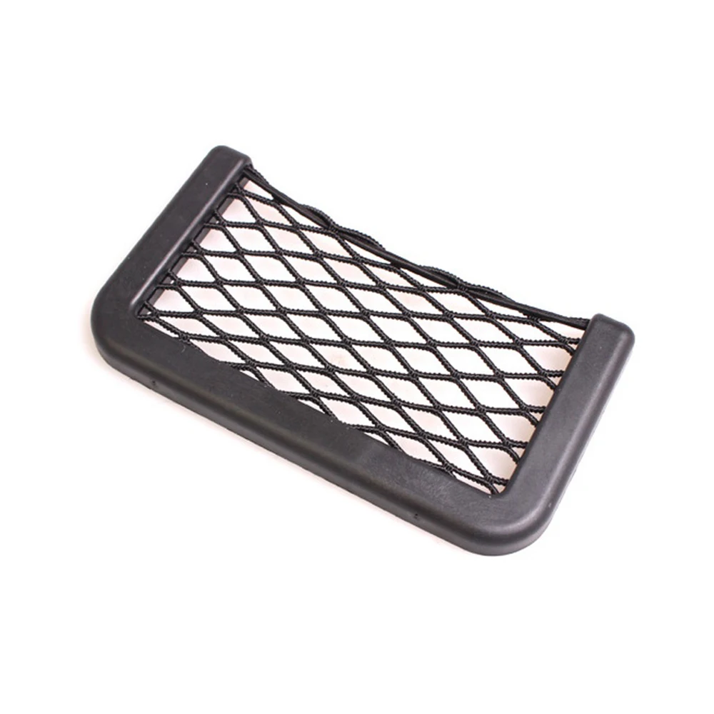 

1PC Car Organizer Storage Bag Auto Paste Net Pocket Universal Phone Holder Side Back Pocket Car Accessories
