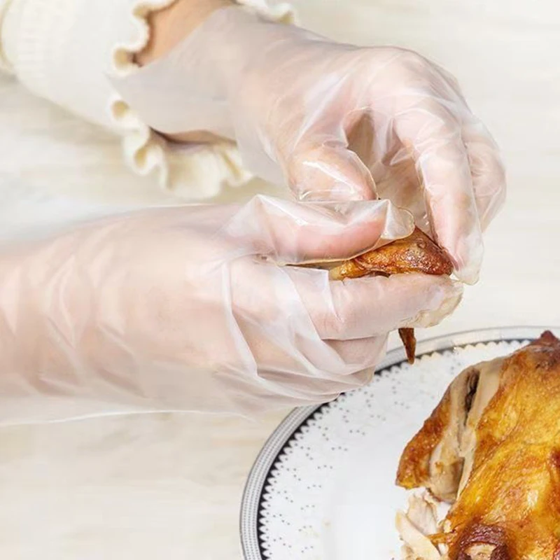 Одноразовые перчатки без порошка искусственные латексные для бытовой обработки