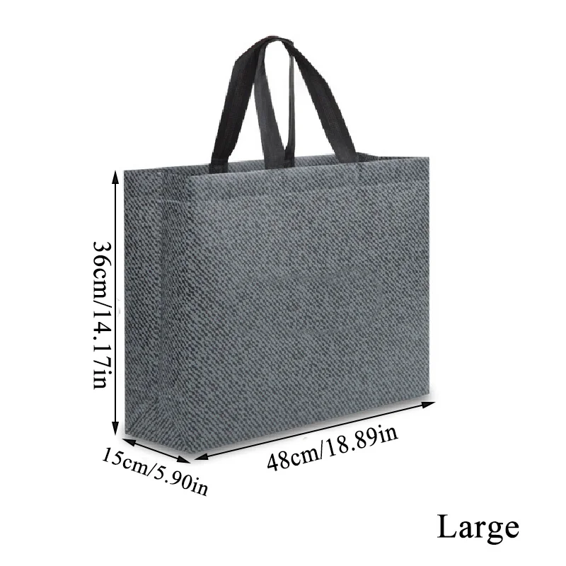 

Foldable Shopping Bag Large Capacity Non-woven Reusable Grocery Bags Recycle Handbags Portable Pouch Clothing Shoulder Tote Bags