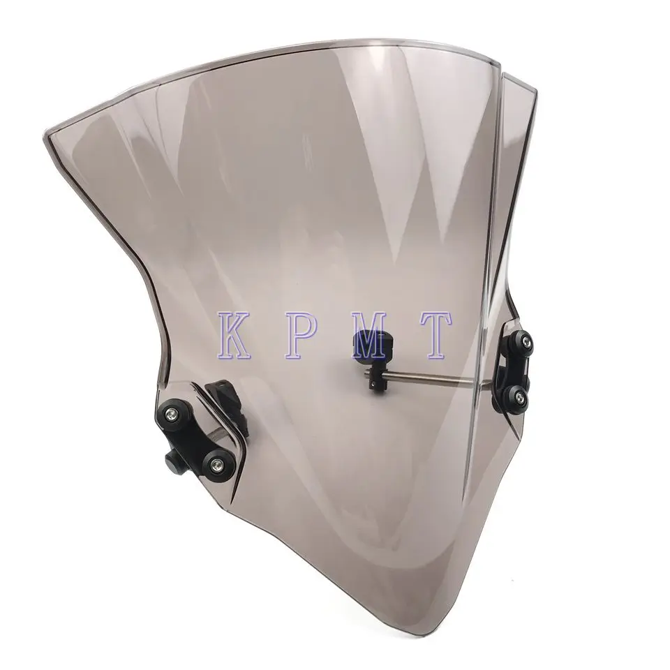 Motorcycle Windshield Windscreen With adjustable bracket Wind Screen For Yamaha MT125 FZ1 FZ6 FZ8 FZ8N XJ6 MT-01 MT03 MT07 Z800 |