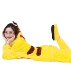Пижама-кигуруми Стич тигр, зимняя одежда для сна в виде животного, фланелевая Ночная рубашка в стиле унисекс, костюм для косплея