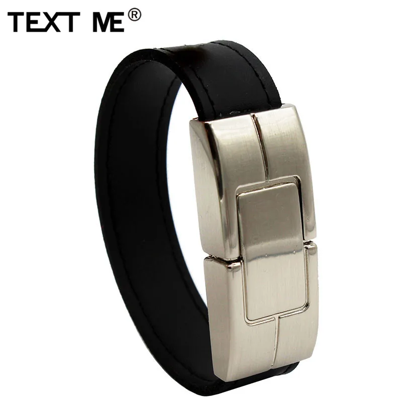 Флэш накопитель usb TEXT ME черный коричневый кожаный флэш 2 0 4 ГБ 8 16 32 64 накопитель|USB