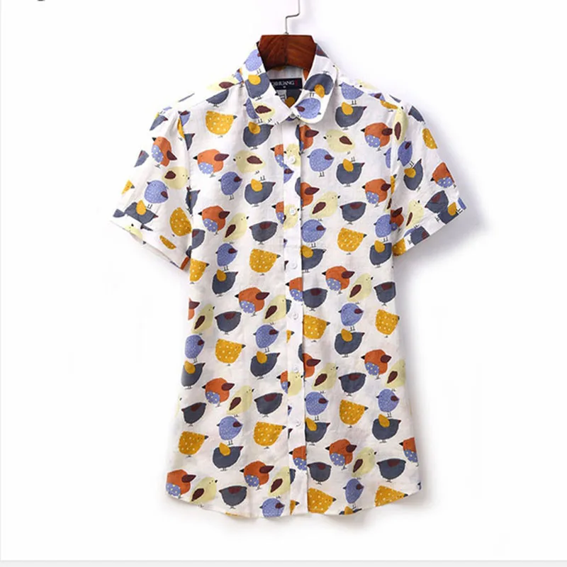 Dioufond Новое поступление Женская блузка с цветочным принтом в полоску женские топы