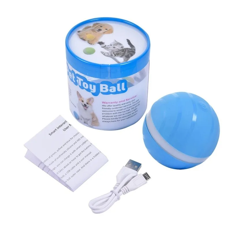 

2020 Christmas Wicked Ball 2nd Generation Anti-Bite Waterproof Pet Toy Magic Roller Ball USB Pet Ball LED Rolling Flash Fun Ball