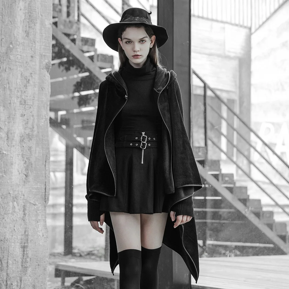 Женский шерстяной кардиган с асимметричным подолом в стиле Панк RAVE повседневное