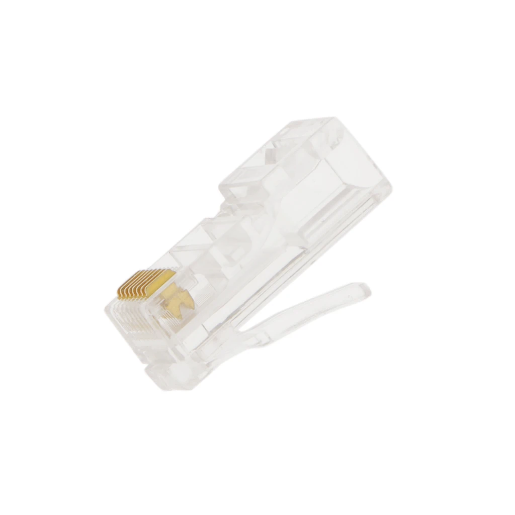 100 шт. Модульный сетевой разъем RJ45|Компьютерные кабели и разъемы| |