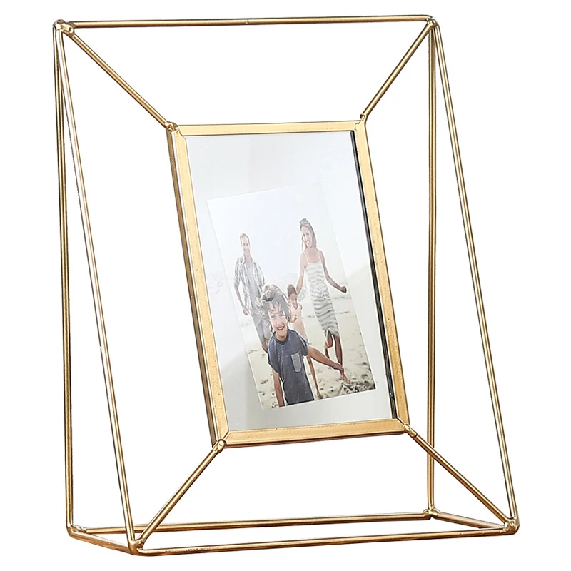 Золотая полка Складная фоторамка украшения дома орнаменты подарки ко дню