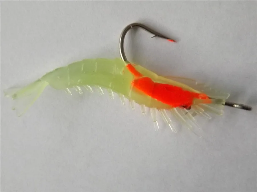 1 шт. мягкие приманки креветки 60 мм/3g Силиконовые Рыболовные принадлежности Лодка