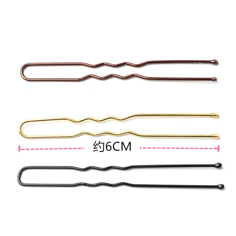 

100 Pcs/set Small Clip Hair Clips For Women Hairpin Alloy Korean Colorful Wire Word Hair Clip Barrettes Hair Styling Tools