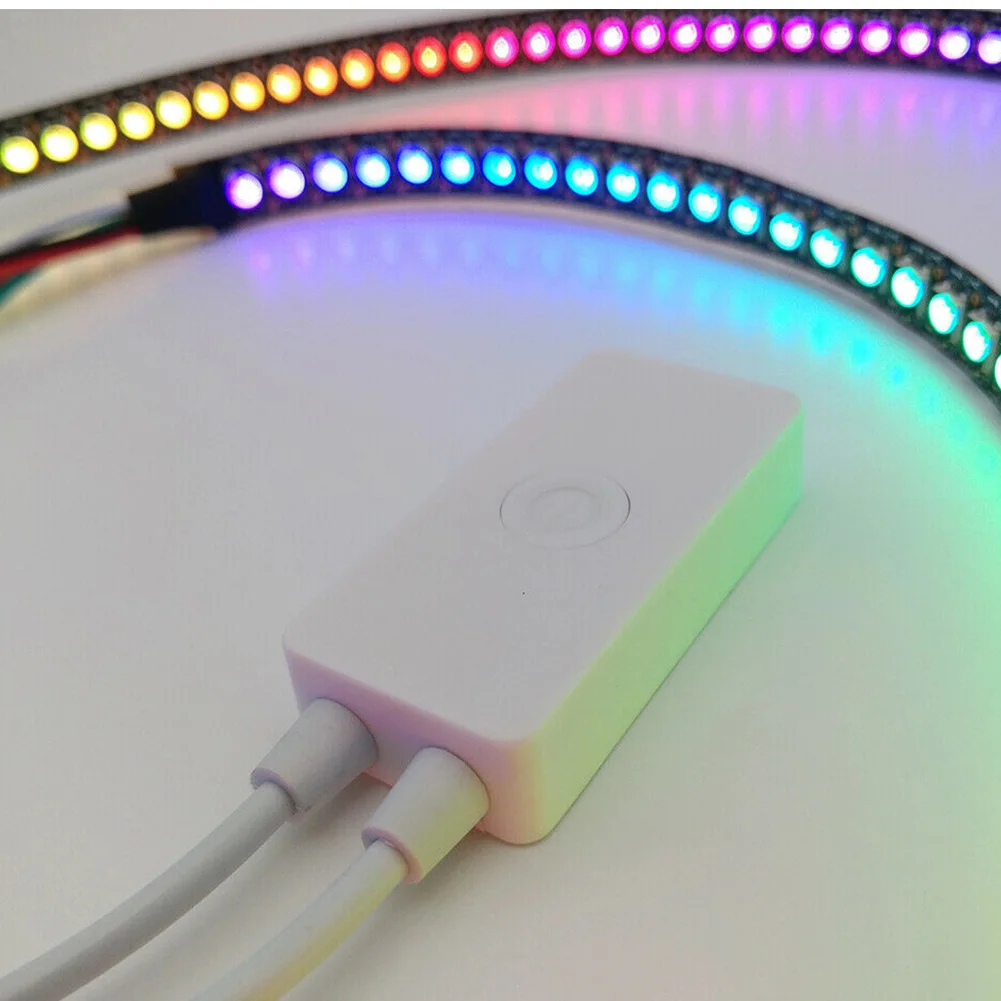 

SP501E WS2812B Addressable DC5-24V Phone Adjustable RGB Controller Voice 900 Pixles Smart LED Strip SPI WIFI APP Control