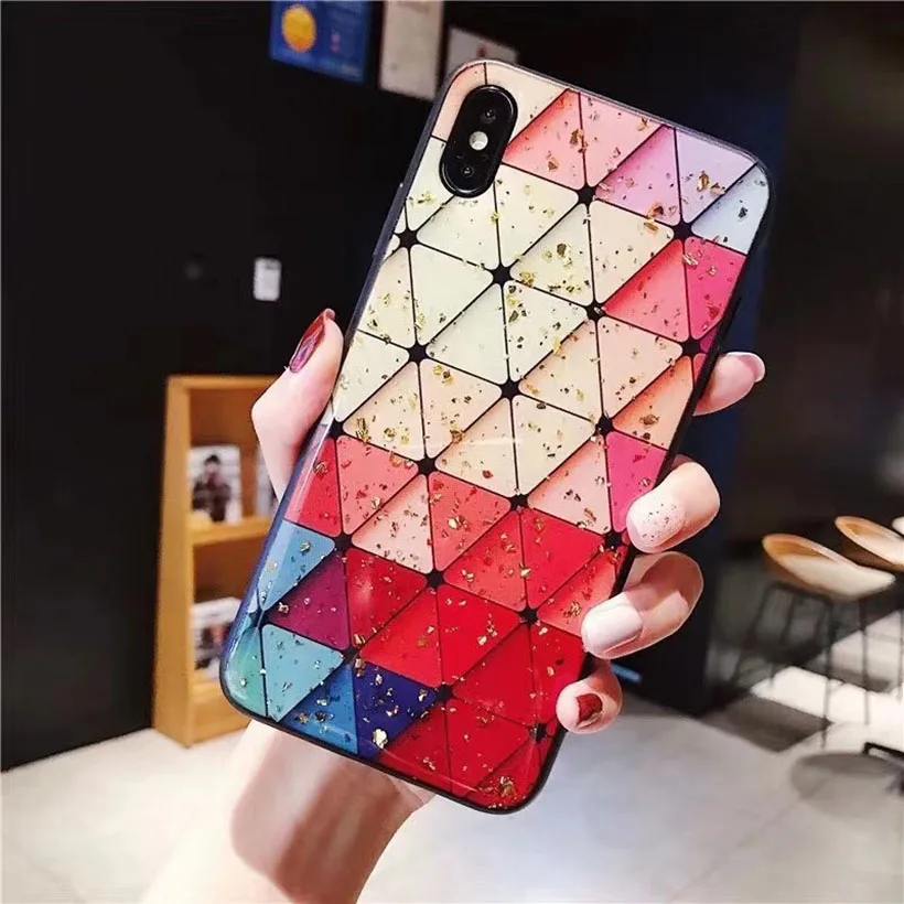 Чехол для huawei Y5 Pro Y6 Y7 Prime Y9 P30 P10 P20 плюс P8 P9 Lite Nova 3E блеск Мрамор чехлы