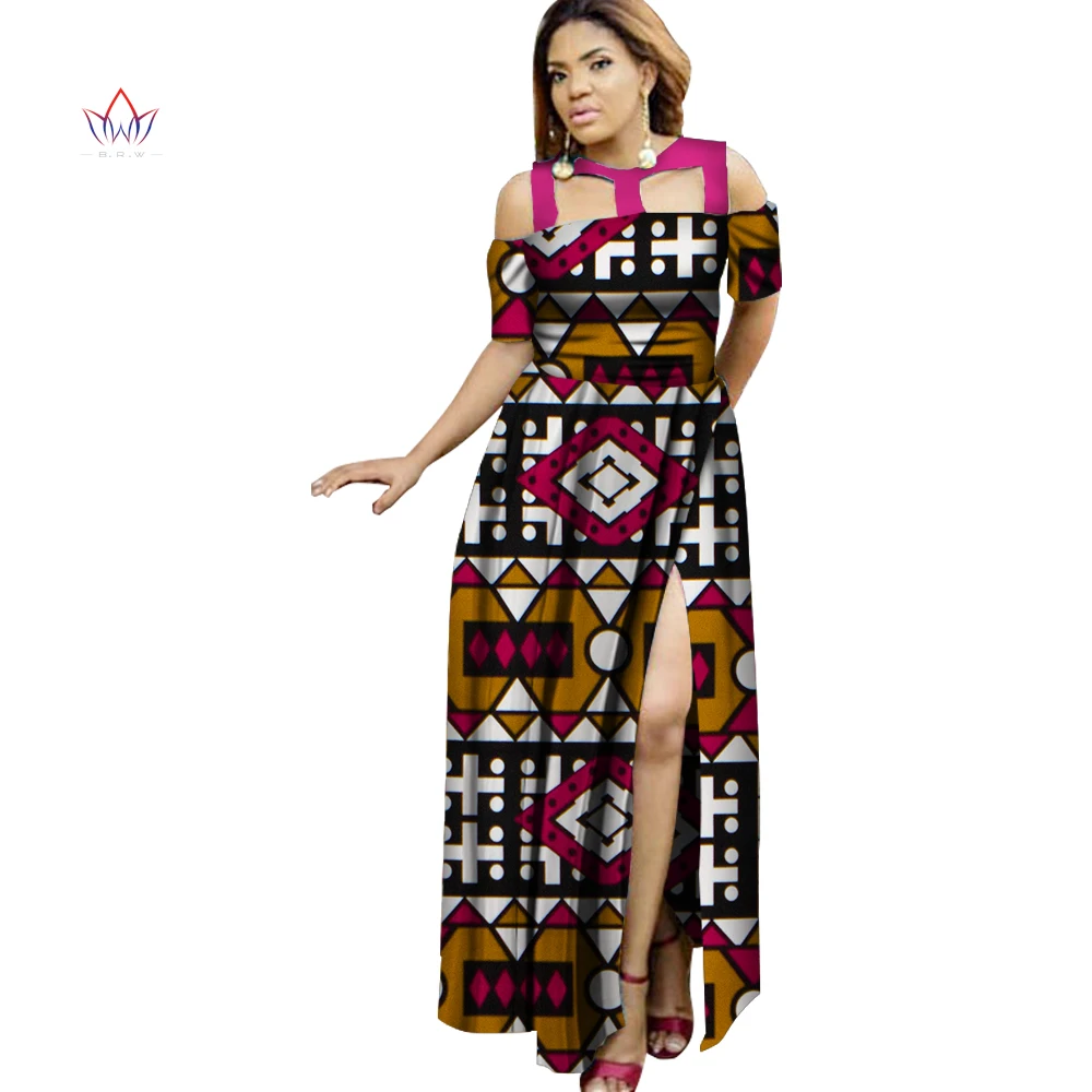 Женская одежда размера плюс длинное платье Дашики летнее в африканском стиле для