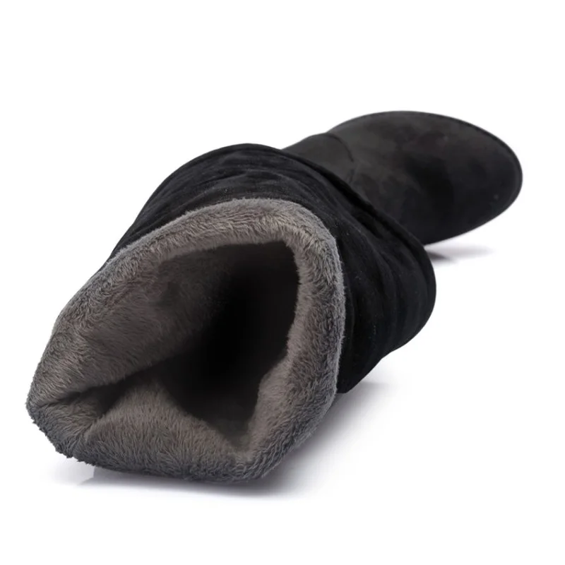 FXYCMMCQ Women's Over-the-knee Boots with Thick Heels (8cm) In Single Colour, Size 32-54 722-2