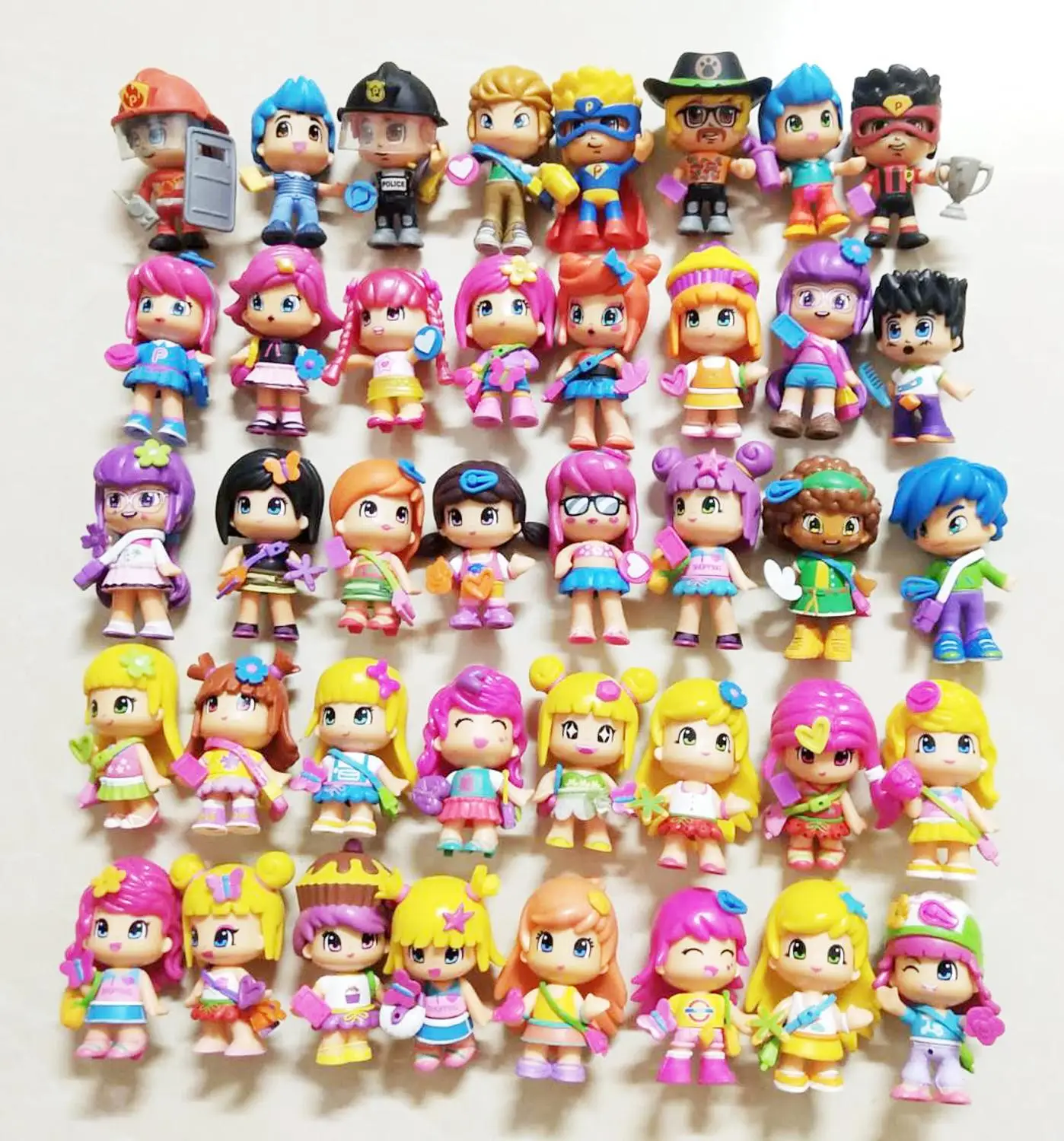 Новинка! Оригинальные съемные игрушки из мультфильма Famosa Pinypons модная