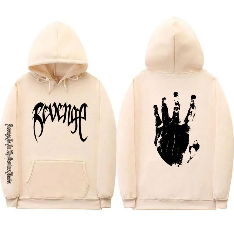 Xxxtentacion Revenge винтовые манжеты на резинке толстовки для мужчин/женщин уличная Rapper хип хоп свитер с капюшоном