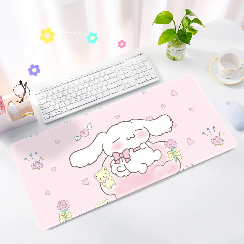 

Kawaii Anime Big White Dog Mouse Pad Table Mat Office Student Gaming Thickened Large Writing Pad Non-slip Cushion 80x30cm