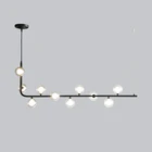 Скандинавская Люстра для кухни, бара, стола, длинная люстра, французская дизайнерская черная Золотая люстра, Подвесная лампа с креплением