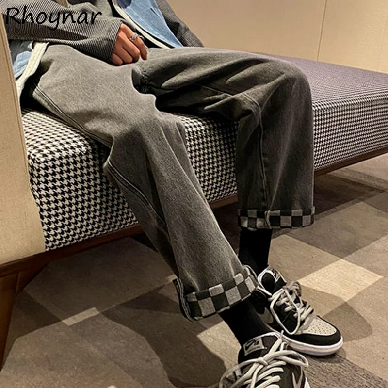 Джинсы женские универсальные свободные с широкими штанинами в стиле