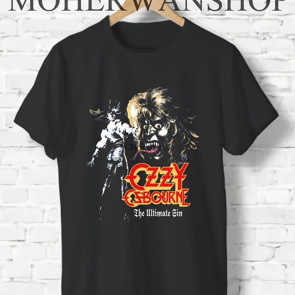 Ozzy os8 0 тяжелый металл рок группа ретро постер футболка унисекс|Мужские футболки| |