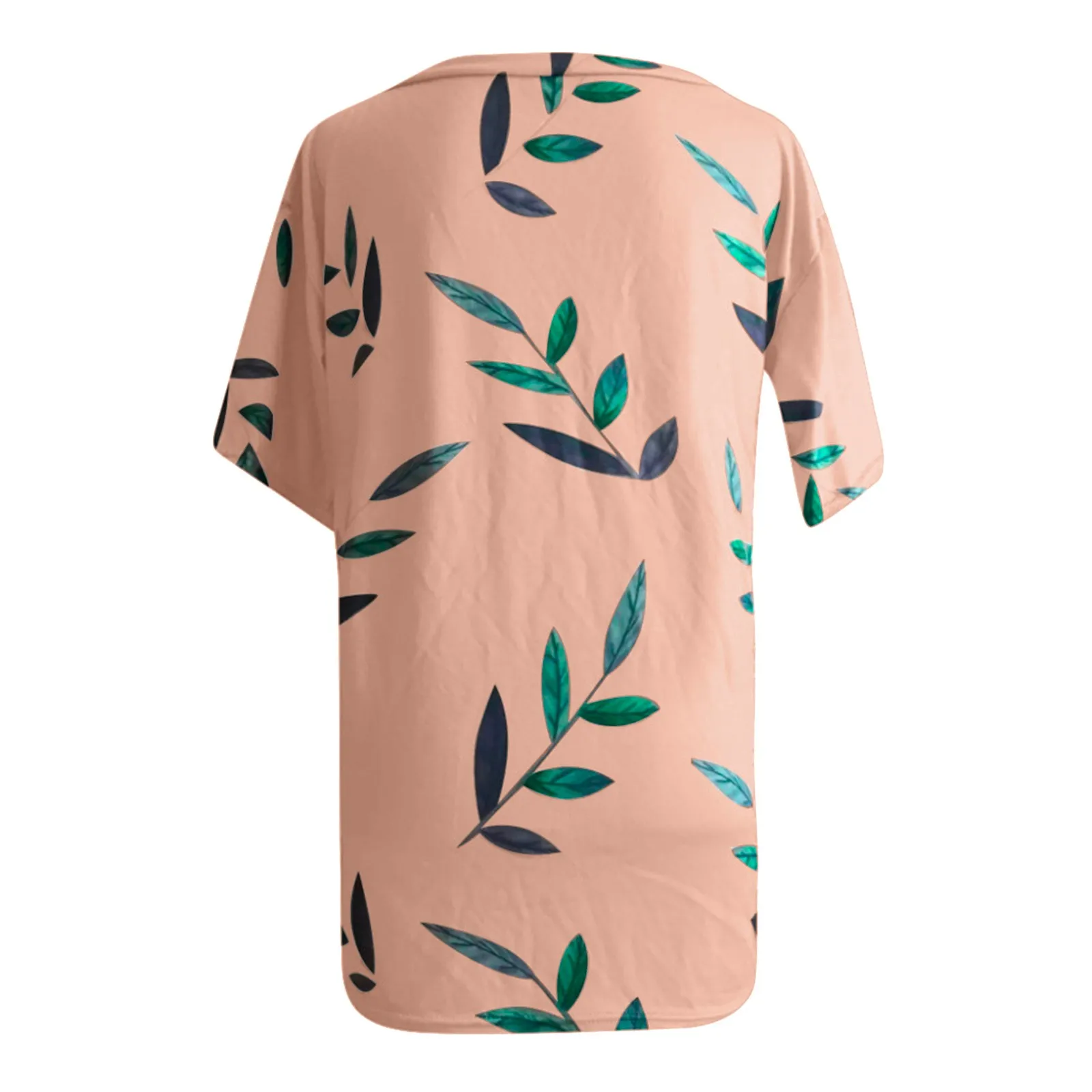 

Fashion Women Ladies Short Sleeve Loose Blouse Summer V-Neck Casual Shirts Tops Clothing Casual Soft Printed Clothes Blouses