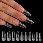 600 шт. модный матовый дизайн нажимные ногти Типсы профессиональные инструменты для самостоятельного маникюра полное покрытие французские искусственные гвозди
