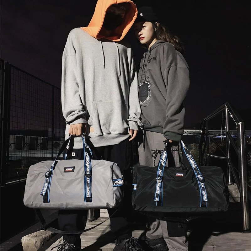 Серебристая сумка Новая повседневная нейлоновая Водонепроницаемая дорожная