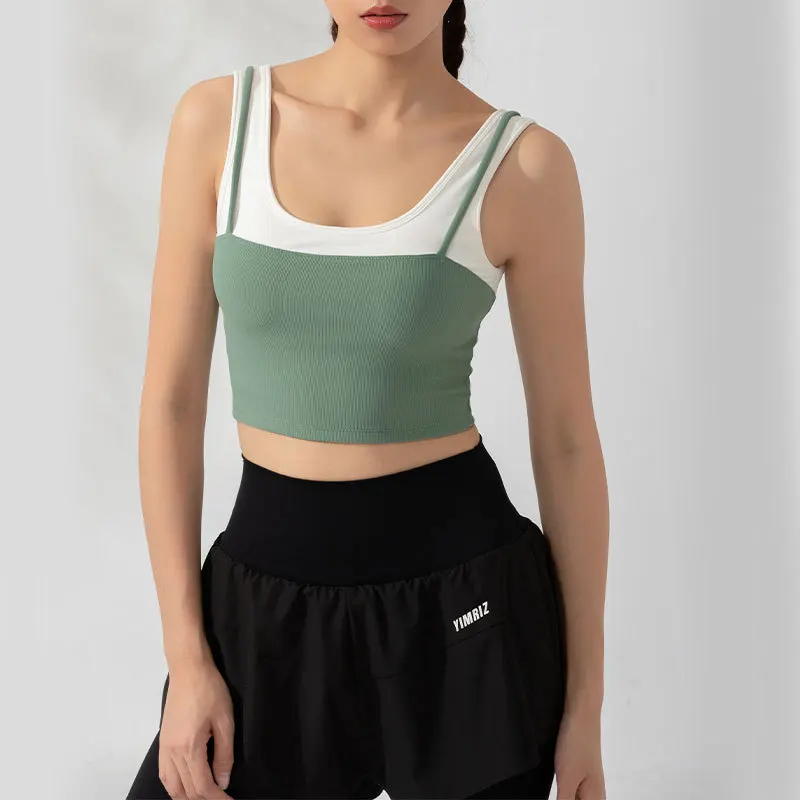 

Wmuncc Women Sports Bra Padded High Support Impact Yoga Crop Top Push Up GYM Underwear Workout Vest Running Fitness Brassiere