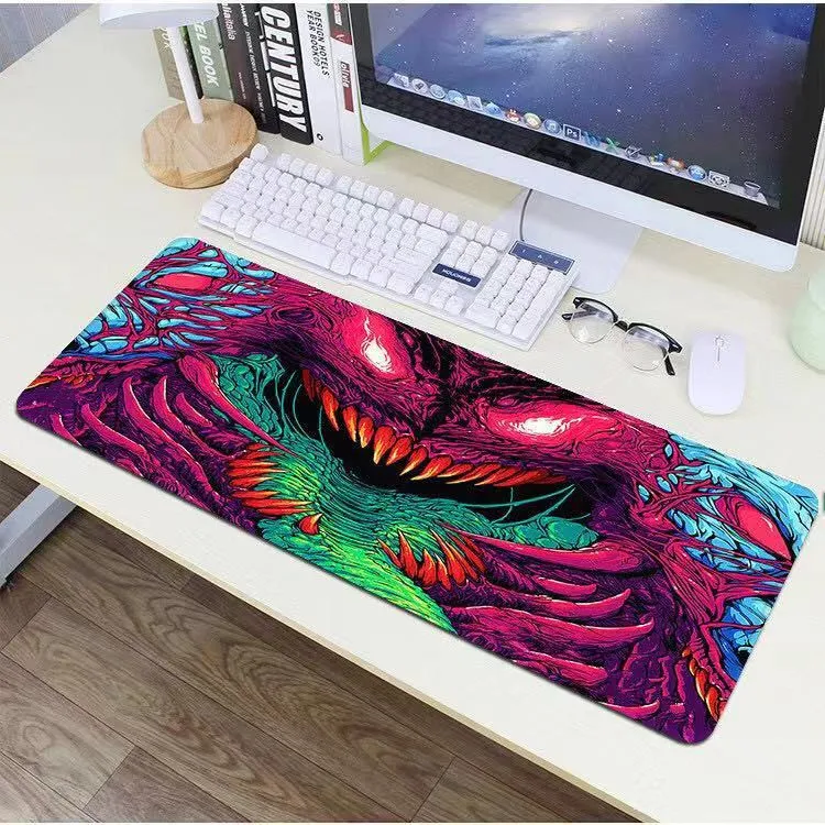 

New 2021 80x30cm XL Lockedge Large Gaming Mouse Pad Computer Gamer Keyboard Mouse Mat Hyper Beast Desk Mousepad for PC Desk Pad