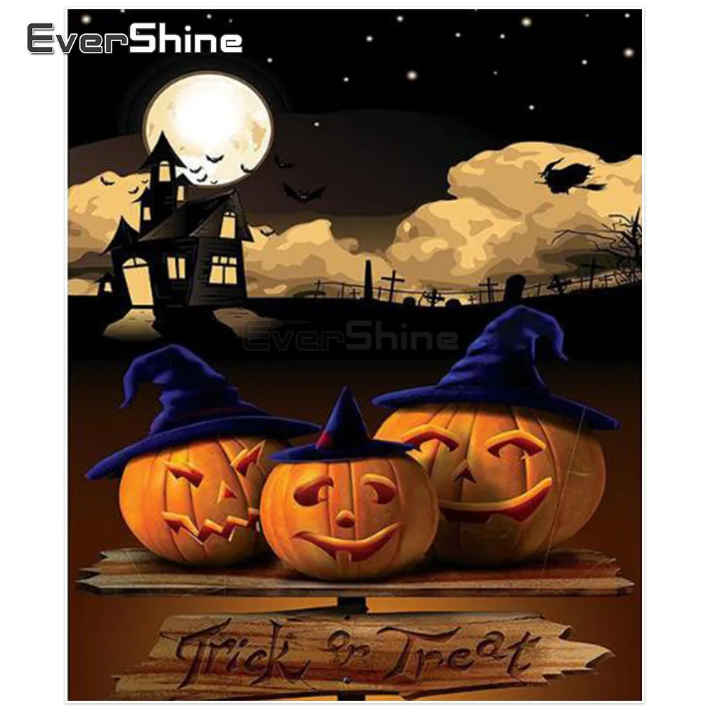 Evershine DIY 5D Алмазная вышивка полный квадратный тыквы фото мозаика Мультфильм алмаз