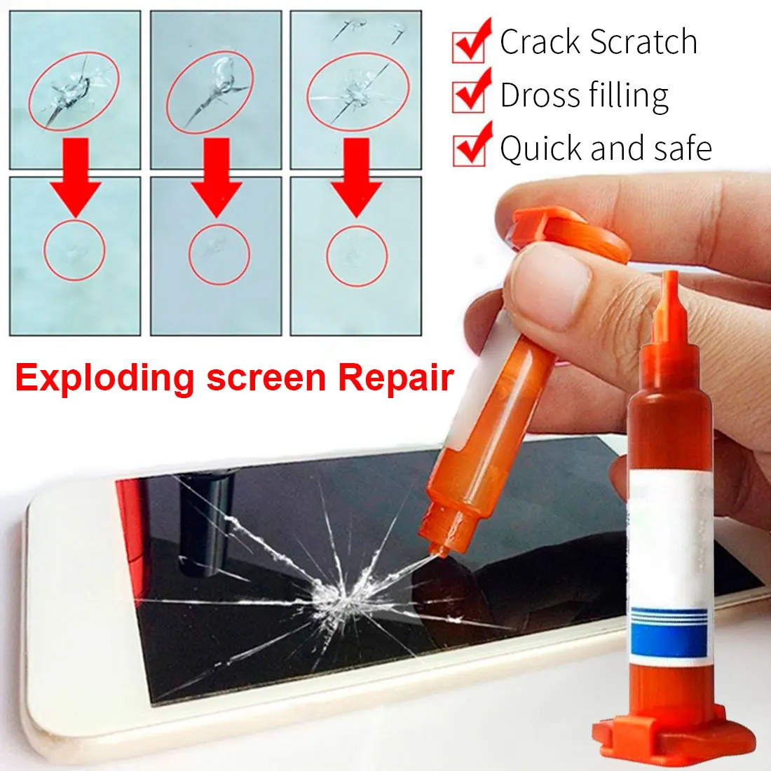 

5ml UV Glue OpticalAdhesive UV Glue For Mobile Phone Touch Screen Repair Glue Cell Phone Repair Tool Mobile Repair Tools