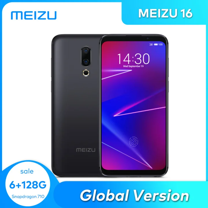 Meizu 16 6 ГБ 128 глобальная версия смартфона Snapdragon 710 Восьмиядерный мобильный телефон