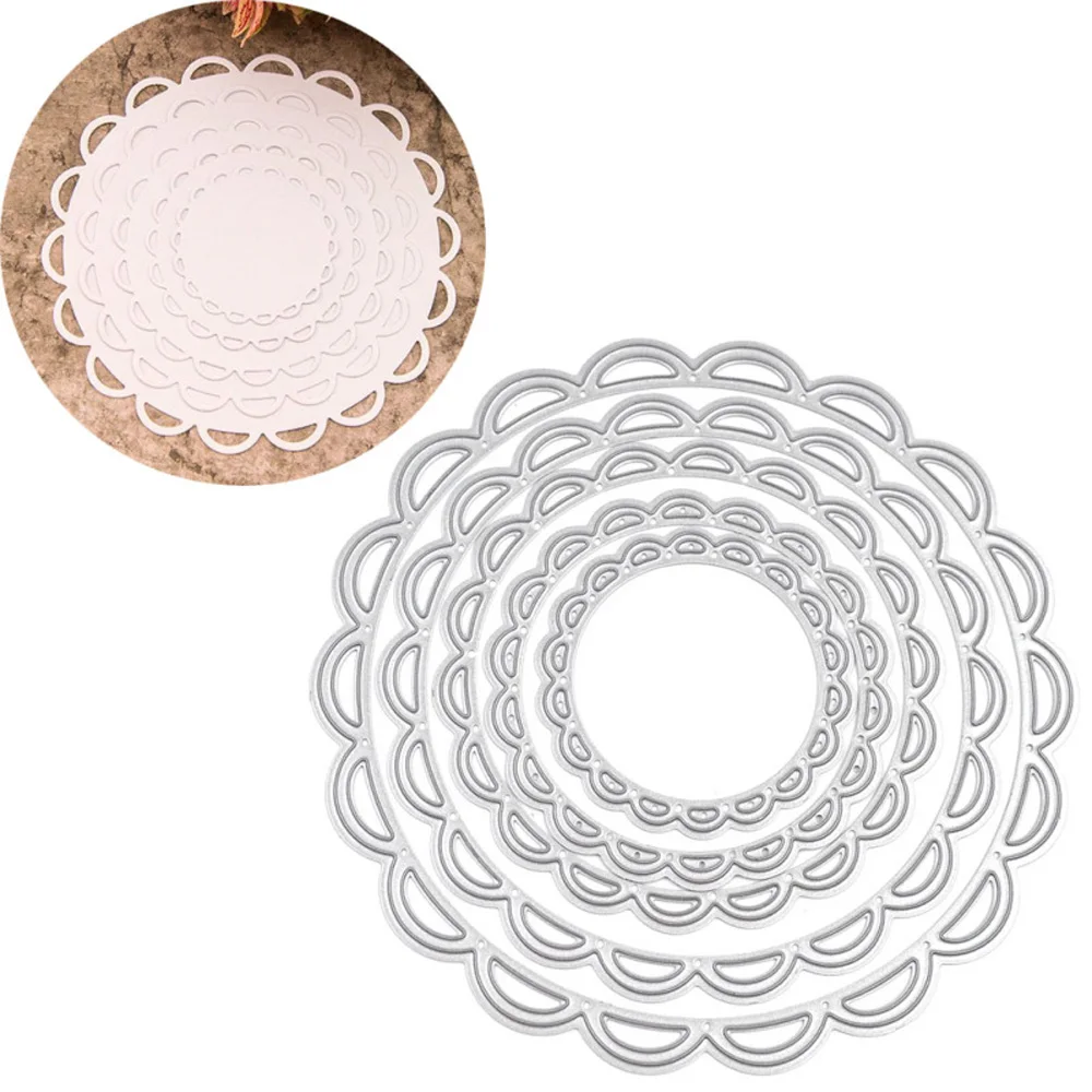 5 шт. кисти разных размеров Металл углерода Сталь круглой формы в форме цветка