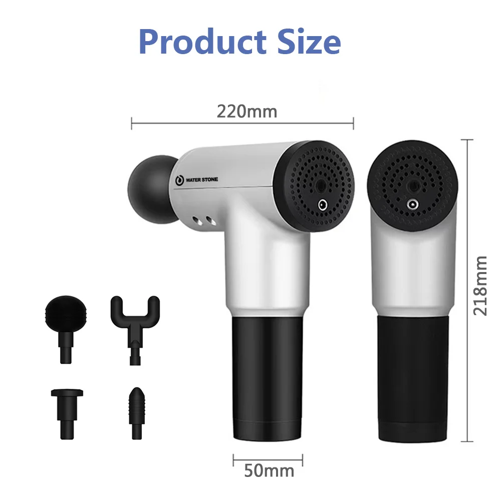 Профессиональный тихий ручной массажер для мышц с глубокой тканью спортивный