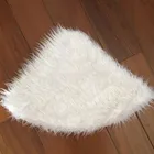 Коврик под рождественскую елку 90 см, плюшевая юбка для снежной елки, напольный коврик, чехол, украшение для рождевечерние, искусственный плюшевый ковер