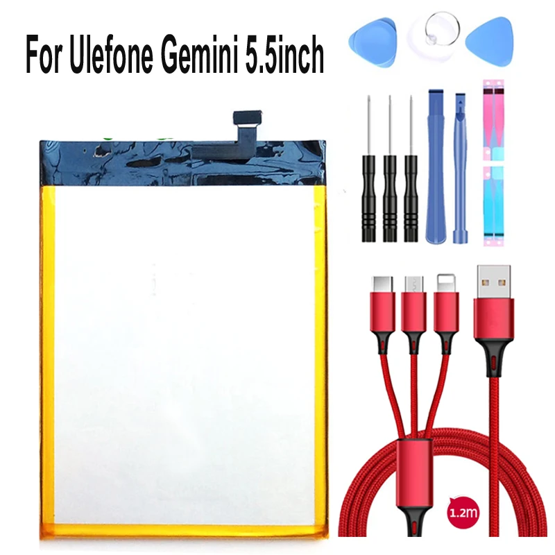 100% Новинка 3250 мАч Gemini батарея для Ulefone 5 дюймов MTK6737T 3 + 32G смартфон USB кабель набор