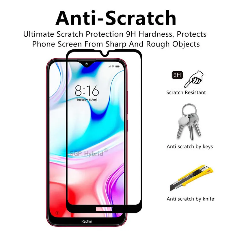 Защитное стекло закаленное 9D для Xiaomi Redmi 8A 8 8a redmi8 a A | Мобильные телефоны и