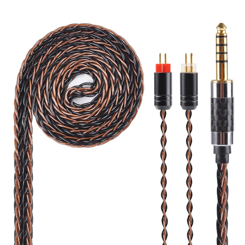 Yinyoo 3,5/4,4/2,5 мм сбалансированный MMCX для Shure SE215 se535 se846 2Pin 8 ядер посеребренный кабель для наушников для ZS10 AS10 ZSN для TRN