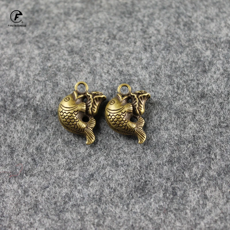 Мини чистая медь китайская капуста Карп богатство удача фигурки автомобильные